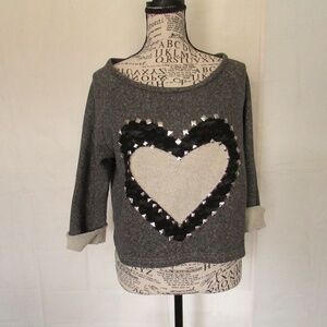 Modmodele Women's Beige Knit Sweatshirt